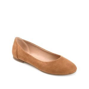 JOURNEE COLLECTION KAVN BALLET FLATS IN FAUX SUEDE